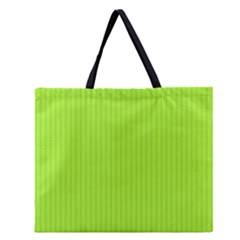 Chartreuse Green - Zipper Large Tote Bag by FashionLane