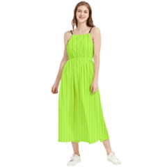 Chartreuse Green - Boho Sleeveless Summer Dress by FashionLane