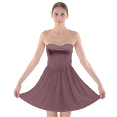 Dull Purple - Strapless Bra Top Dress by FashionLane