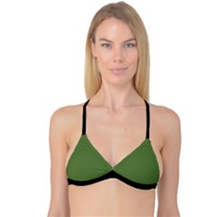 Crocodile Green - Reversible Tri Bikini Top by FashionLane