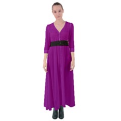 Lollipop Purple - Button Up Maxi Dress by FashionLane