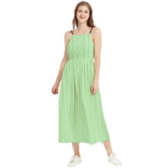 Pale Green - Boho Sleeveless Summer Dress by FashionLane