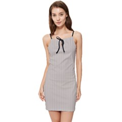 Pale Grey - Summer Tie Front Dress by FashionLane