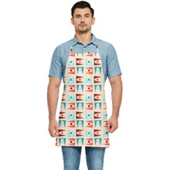 Retro Digital Kitchen Apron by Mariart