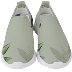 Banana Pattern Plant Kids  Slip On Sneakers by Mariart