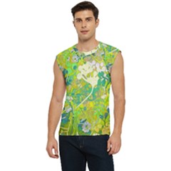 Floral 1 Abstract In Green Men s Raglan Cap Sleeve Tee by dressshop