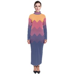 Fall Palette Turtleneck Maxi Dress by goljakoff