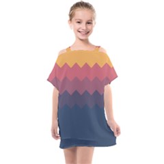 Fall Palette Kids  One Piece Chiffon Dress by goljakoff