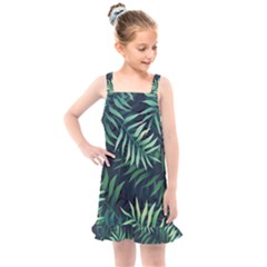 Green Leaves Kids  Overall Dress by goljakoff