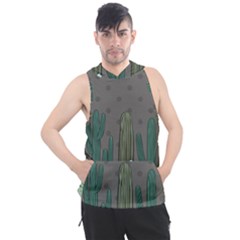 Cactus Plant Green Nature Cacti Men s Sleeveless Hoodie by Mariart