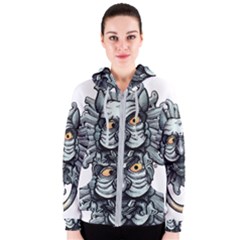 Knock Knock - By Larenard Women s Zipper Hoodie by LaRenard