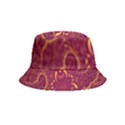 Golden Red Pattern Inside Out Bucket Hat (Kids) View1