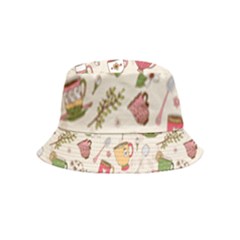 Green Tea Love Inside Out Bucket Hat (kids) by designsbymallika