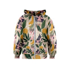 Tropical Love Kids  Zipper Hoodie by designsbymallika