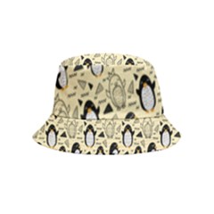 Cute Penguin Love Inside Out Bucket Hat (kids) by designsbymallika