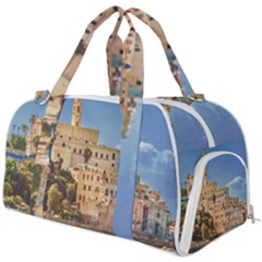 Old Jaffa Cityscape, Israel Burner Gym Duffel Bag by dflcprintsclothing