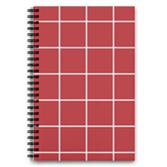 Red Plaid 5 5  X 8 5  Notebook by goljakoff