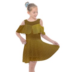 Golden 11 Kids  Shoulder Cutout Chiffon Dress by impacteesstreetweargold