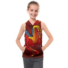 Dragon Metallizer Kids  Sleeveless Hoodie by HermanTelo