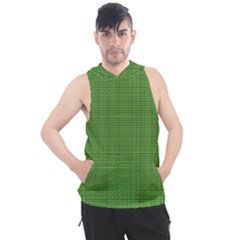 Green Knitting Men s Sleeveless Hoodie by goljakoff