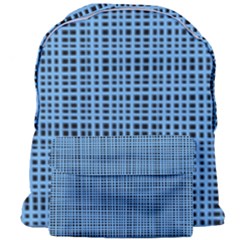 Blue Knitting Pattern Giant Full Print Backpack by goljakoff