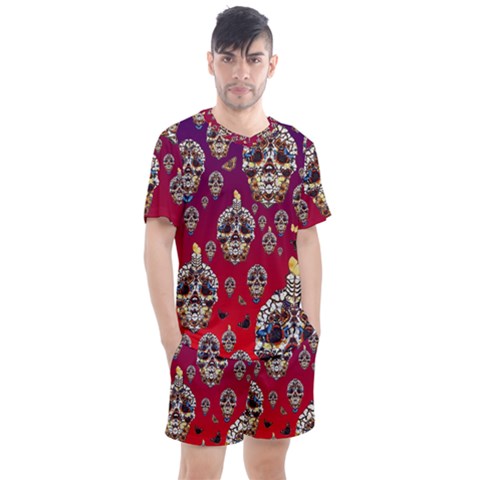 Carnival Of Souls - By Larenard Men s Mesh Tee And Shorts Set by LaRenard