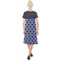 Large Black Polka Dots On Cool Grey - Camis Fishtail Dress View2