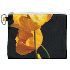 Yellow Poppies Canvas Cosmetic Bag (xxl) by Audy