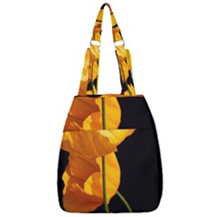 Yellow Poppies Center Zip Backpack by Audy