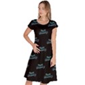 Just Beauty Words Motif Print Pattern Classic Short Sleeve Dress View1