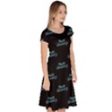 Just Beauty Words Motif Print Pattern Classic Short Sleeve Dress View3