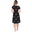 Just Beauty Words Motif Print Pattern Classic Short Sleeve Dress View4