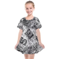 Sex Painting Word Letters Kids  Smock Dress by Dutashop