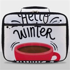 Hello Winter Full Print Lunch Bag by designsbymallika