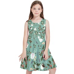 Tea Love Tea Love Kids  Skater Dress by designsbymallika