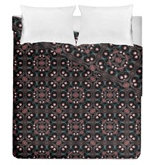 Dark Seamless Gemoetric Print Mosaic Duvet Cover Double Side (queen Size) by dflcprintsclothing