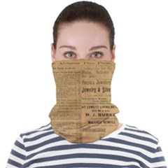 Antique Newspaper 1888 Face Seamless Bandana (adult) by ArtsyWishy