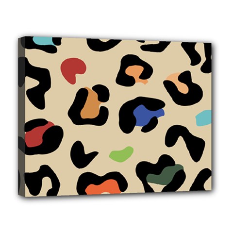 Animal Print Design Canvas 14  X 11  (stretched) by ArtsyWishy