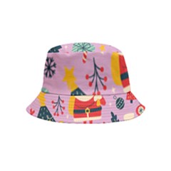 Merry Exmas Merry Exmas Inside Out Bucket Hat (kids) by designsbymallika