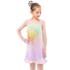 Rainbow Splashes Kids  Overall Dress by goljakoff