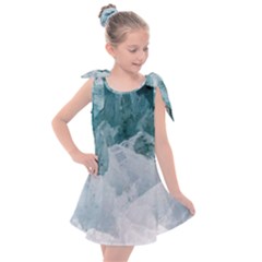 Blue Waves Kids  Tie Up Tunic Dress by goljakoff