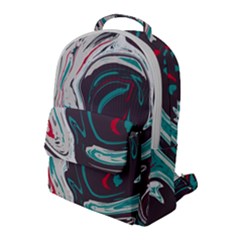 Vector Vivid Marble Pattern 1 Flap Pocket Backpack (large) by goljakoff