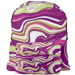 Purple Vivid Marble Pattern Giant Full Print Backpack by goljakoff