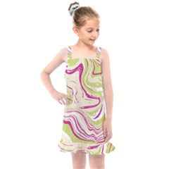 Vector Vivid Marble Pattern 6 Kids  Overall Dress by goljakoff