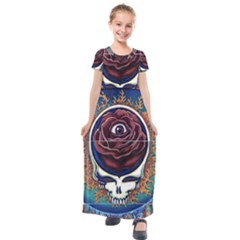 Grateful-dead-ahead-of-their-time Kids  Short Sleeve Maxi Dress by Sapixe