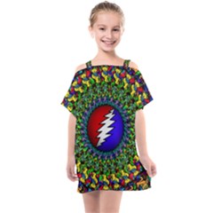 Grateful Dead Kids  One Piece Chiffon Dress by Sapixe