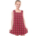 Snowflake Christmas Tree Pattern Kids  Cross Back Dress View1