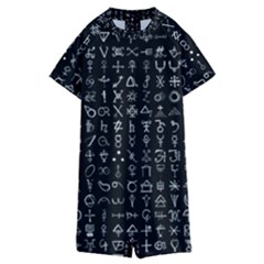 Alchemical Symbols - Collected Inverted Kids  Boyleg Half Suit Swimwear by WetdryvacsLair