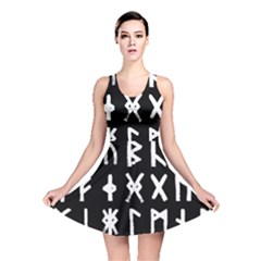 The Anglo Saxon Futhorc Collected Inverted Reversible Skater Dress by WetdryvacsLair