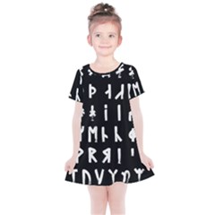 Complete Dalecarlian Rune Set Inverted Kids  Simple Cotton Dress by WetdryvacsLair